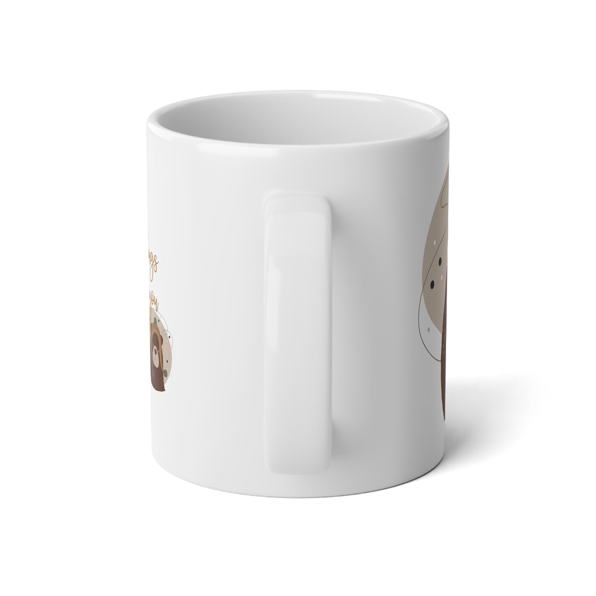 "Barely There Bear" — Jumbo Mug (20oz)