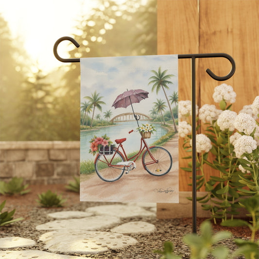 River Walk Morning- Garden & House Banner