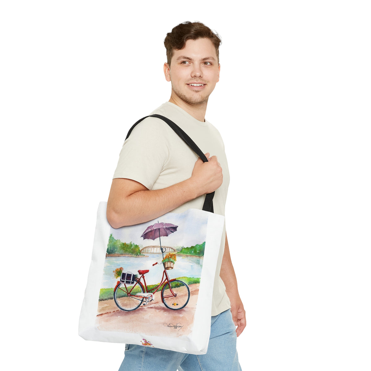 River Walk Morning Tote Bag