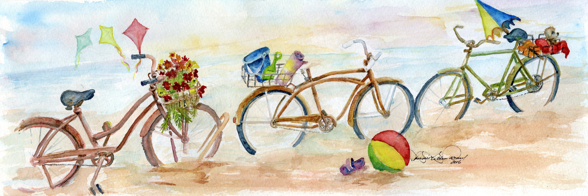 Beach Strollin' (Seaside): Art Print
