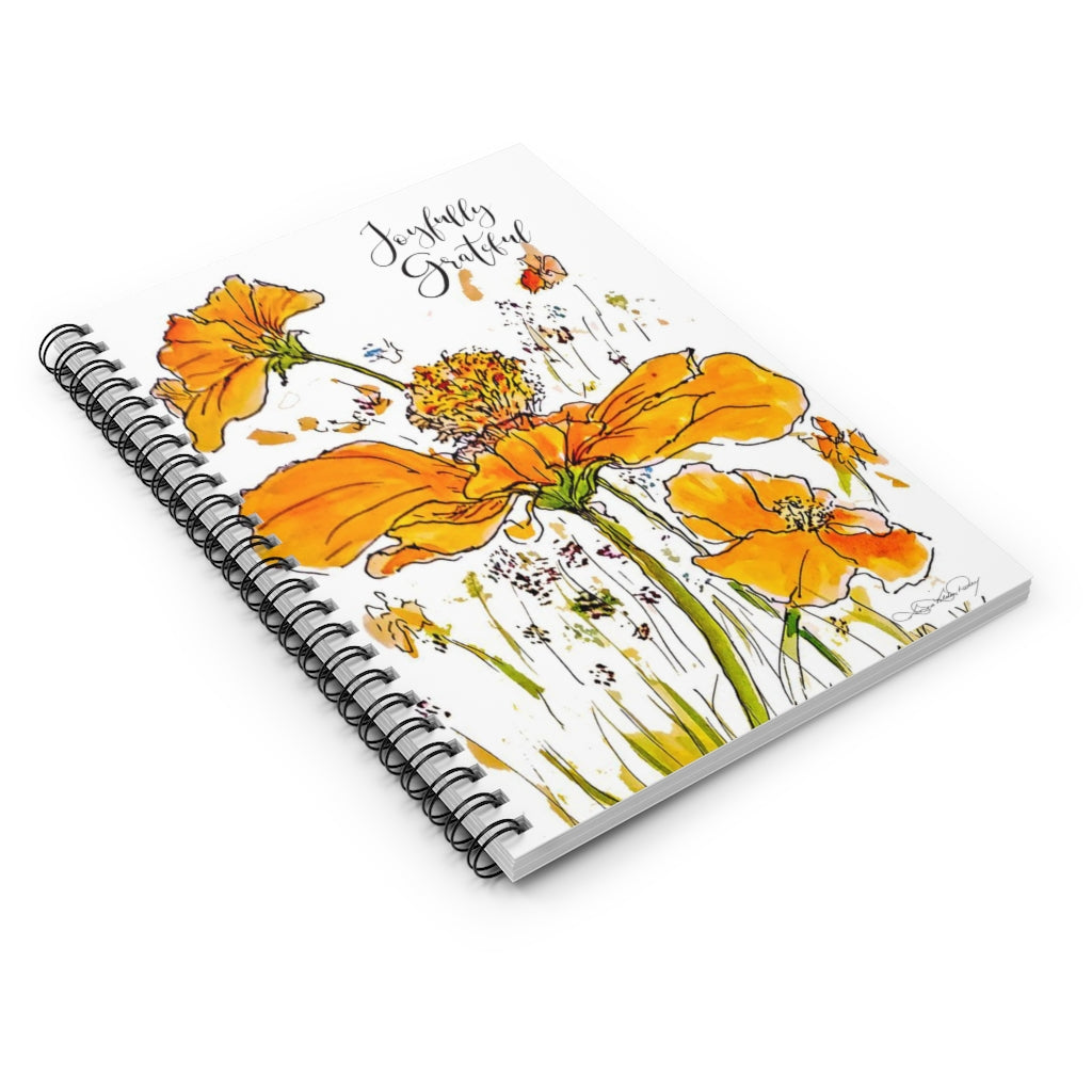 "Drinking in the Joy" Spiral Notebook - Ruled Line
