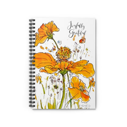 "Drinking in the Joy" Spiral Notebook - Ruled Line