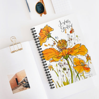 "Drinking in the Joy" Spiral Notebook - Ruled Line