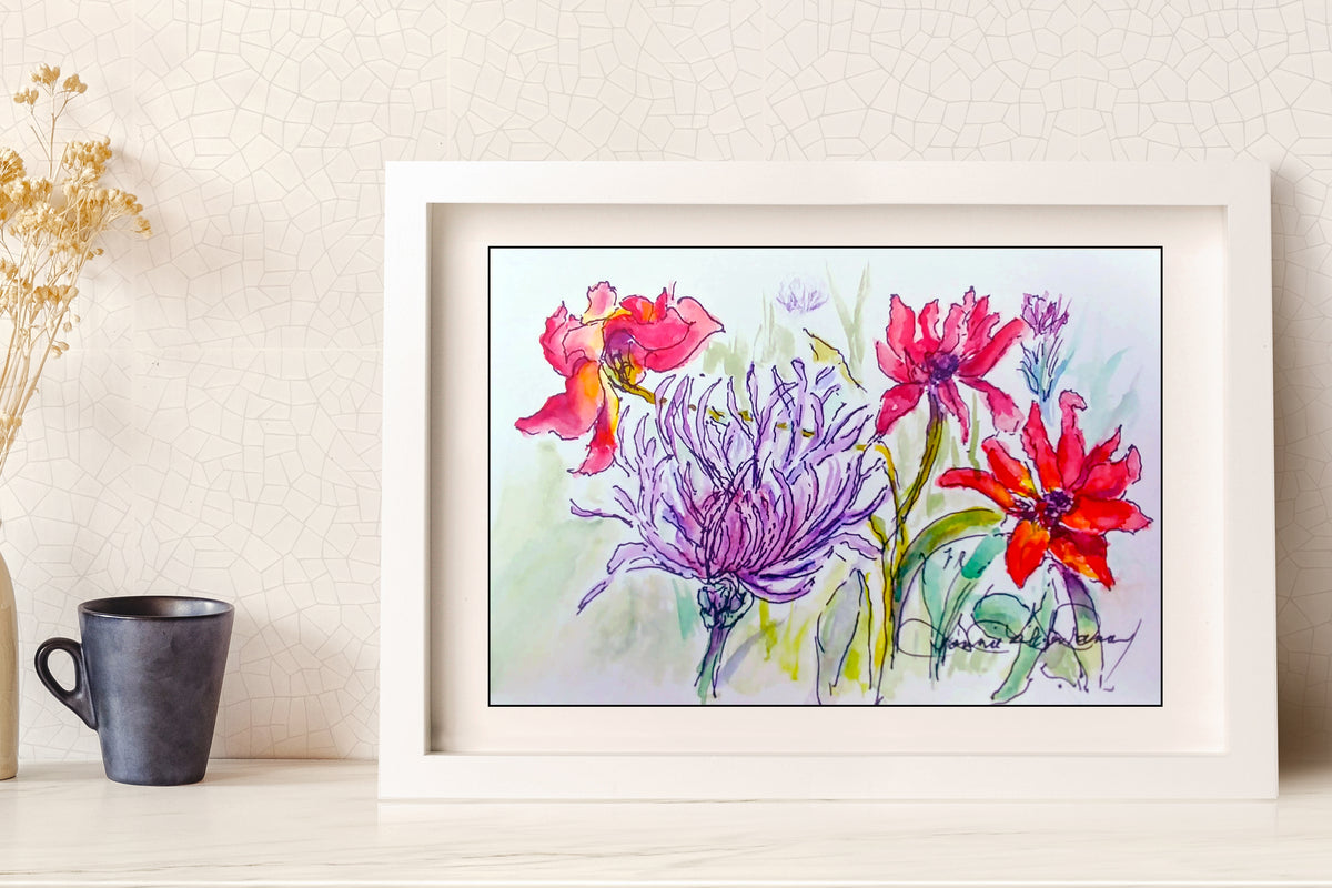 Boston Harbor Beauties Watercolor Art: Art Print