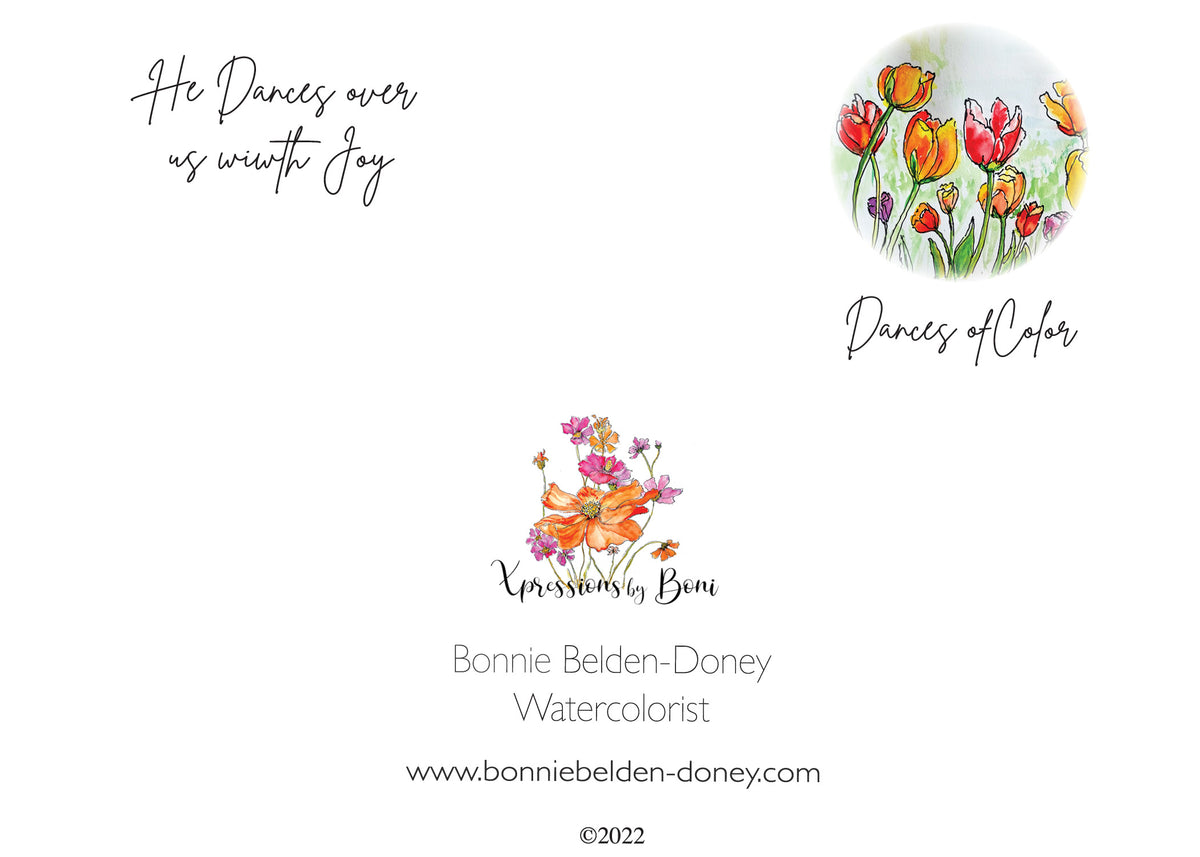 Dances of Color Notecard