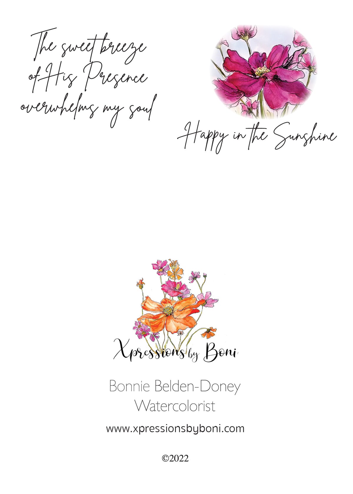 Happy in the Sunshine Notecard
