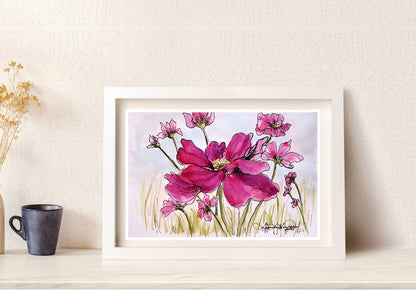 Happy in the Sunshine Watercolor Art: Art Print
