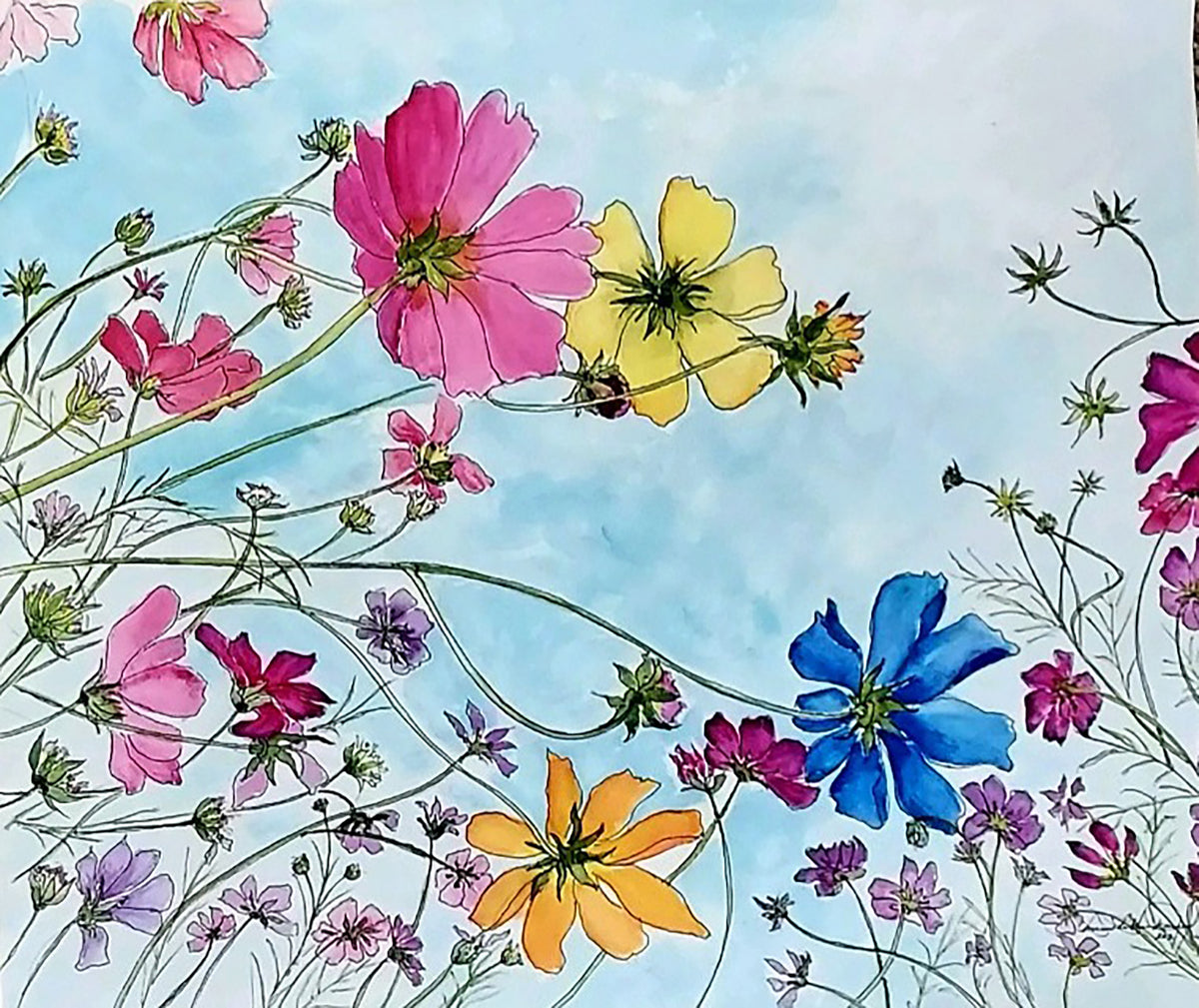 Harmony Watercolor Painting: Art Print