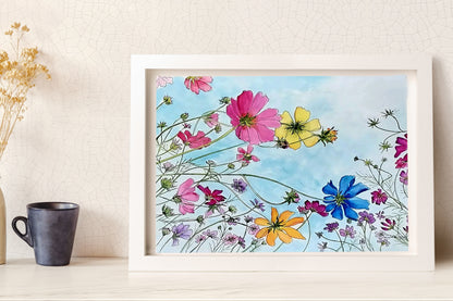 Harmony Watercolor Painting: Art Print