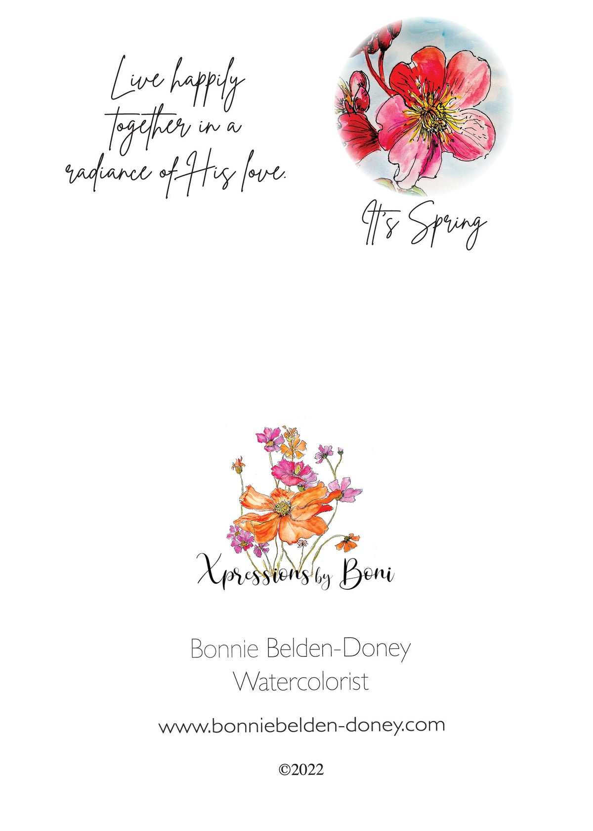 It's Spring Notecard