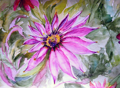 Pleasant Peace Watercolor Painting: Art Print