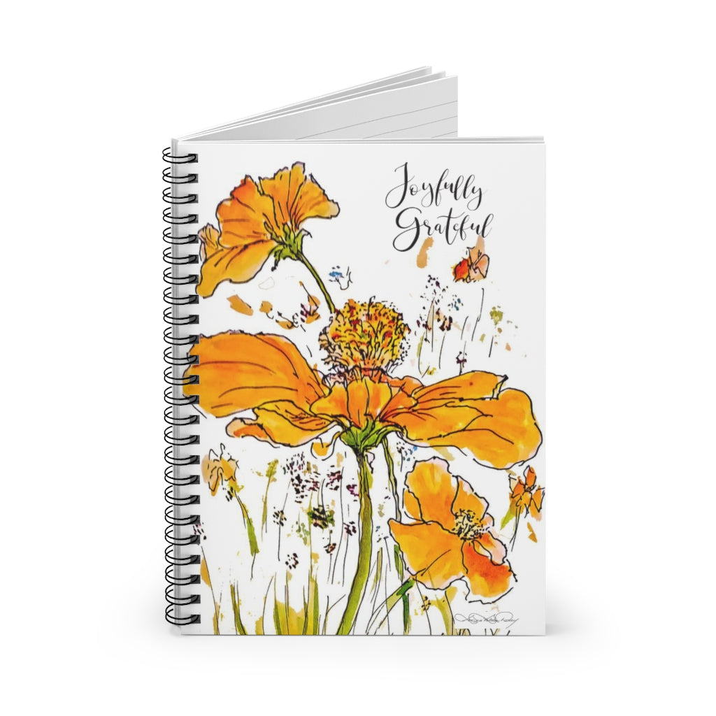 "Drinking in the Joy" Spiral Notebook - Ruled Line